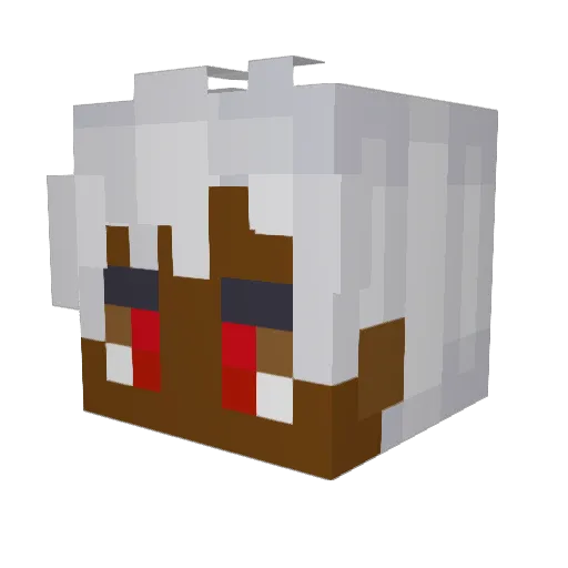 ATOSMOOVE Minecraft avatar head, 3D render