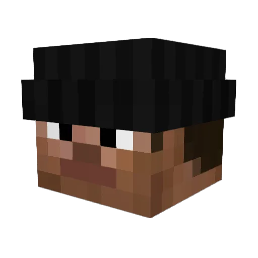 ATPAgent Minecraft avatar head, 3D render