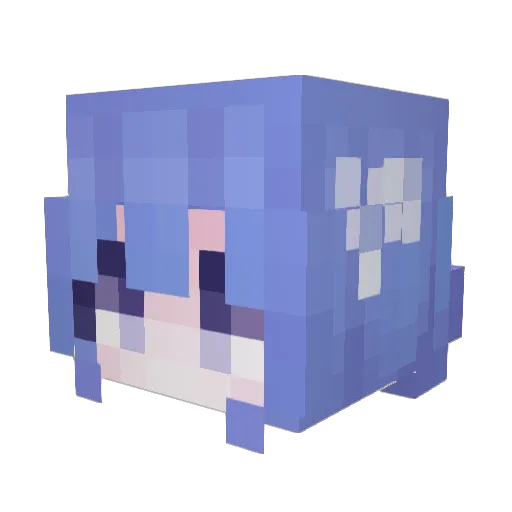 ATRA_A Minecraft avatar head, 3D render