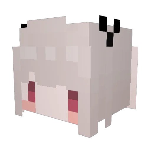 ATRIKAWAII Minecraft avatar head, 3D render