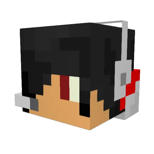 ATRON78 Minecraft avatar head, 3D render