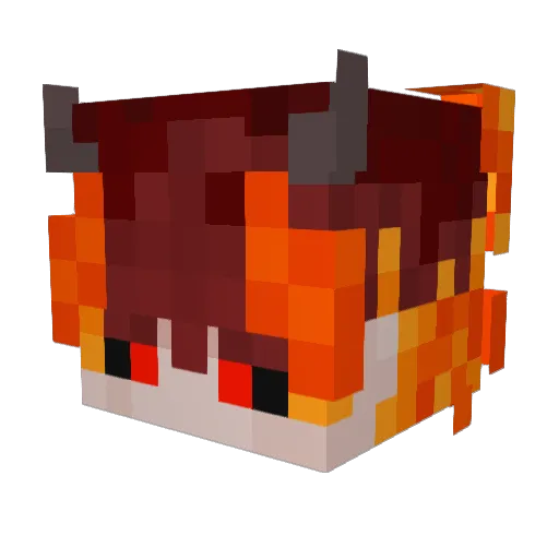 ATSUSHI5929 Minecraft avatar head, 3D render