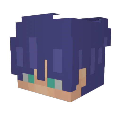 ATW4MC Minecraft avatar head, 3D render