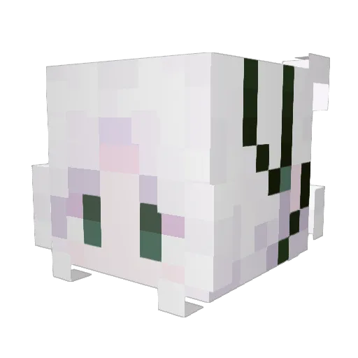 ATWTA Minecraft avatar head, 3D render