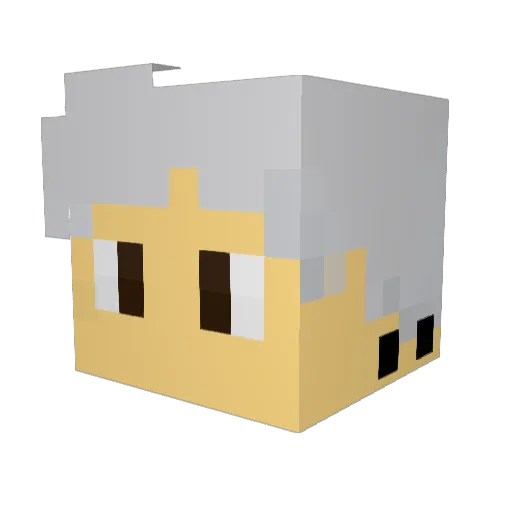 ATX_Fso Minecraft avatar head, 3D render