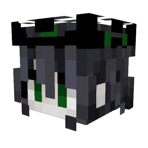 ATeaInCoffee Minecraft avatar head, 3D render