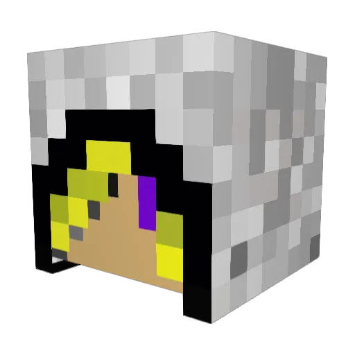 ATiger53 Minecraft avatar head, 3D render