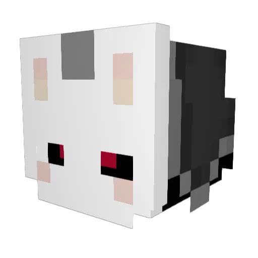 ATreal Minecraft avatar head, 3D render