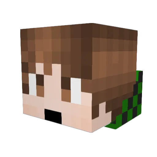 ATrider Minecraft avatar head, 3D render