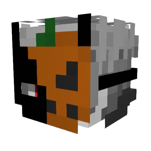 ATrippleclicker Minecraft avatar head, 3D render