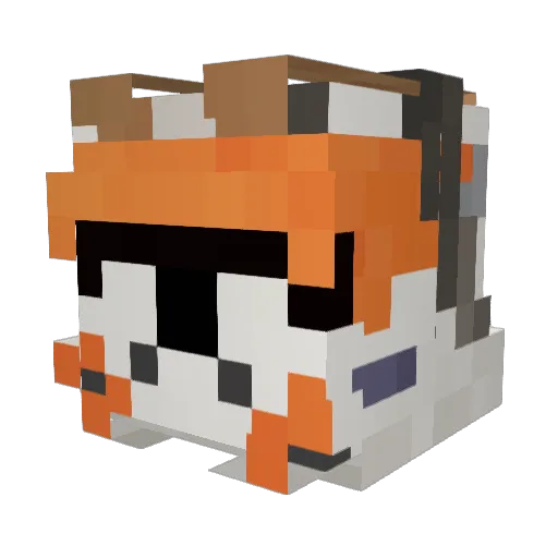 ATwig Minecraft avatar head, 3D render