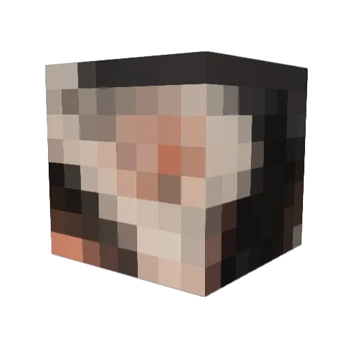 ATwistedSpirit Minecraft avatar head, 3D render