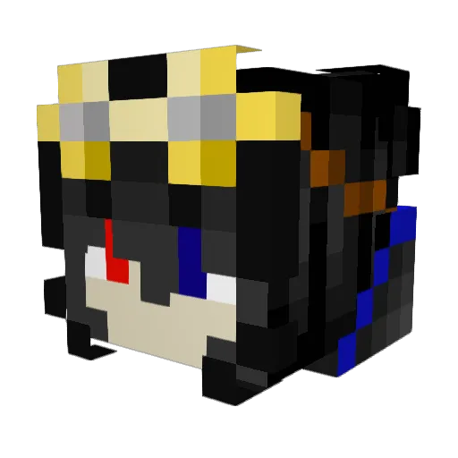 AUHIDEIHA Minecraft avatar head, 3D render