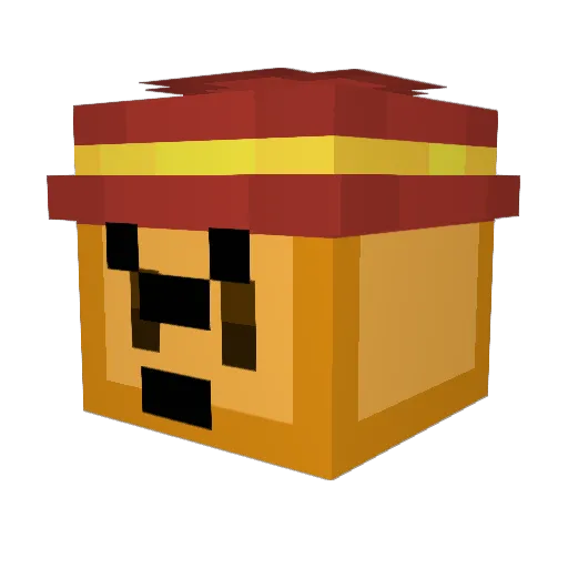 AURA_BOSS Minecraft avatar head, 3D render