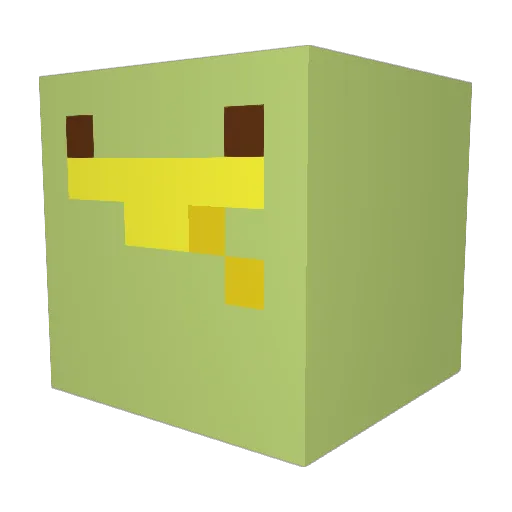 AUS_TGP Minecraft avatar head, 3D render