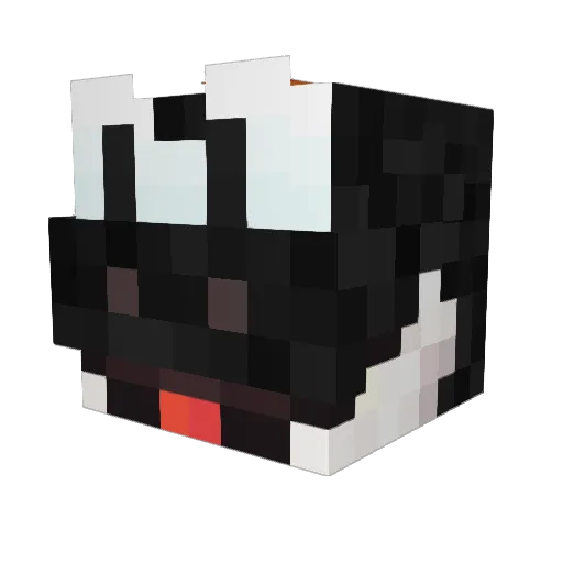 AUT0T0TEM Minecraft avatar head, 3D render