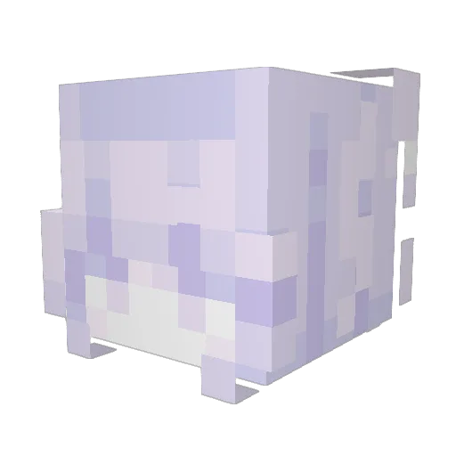AUYUUU Minecraft avatar head, 3D render