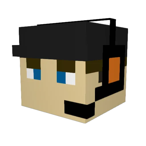 AUZZIE___ Minecraft avatar head, 3D render