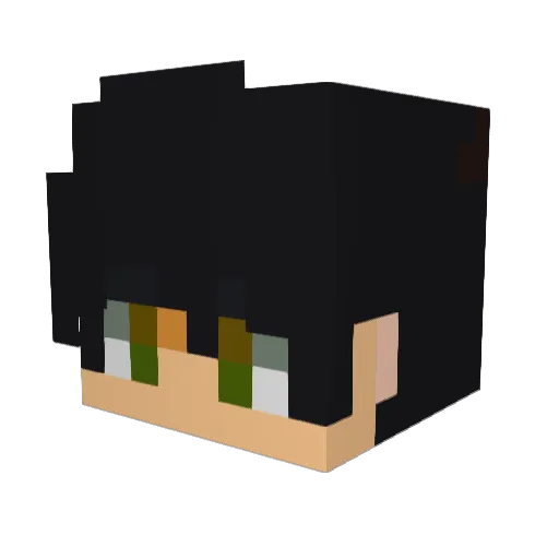 AV131 Minecraft avatar head, 3D render