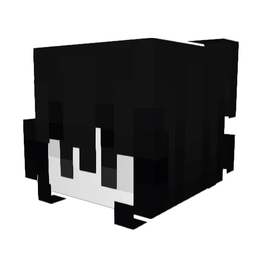 AV1AT Minecraft avatar head, 3D render