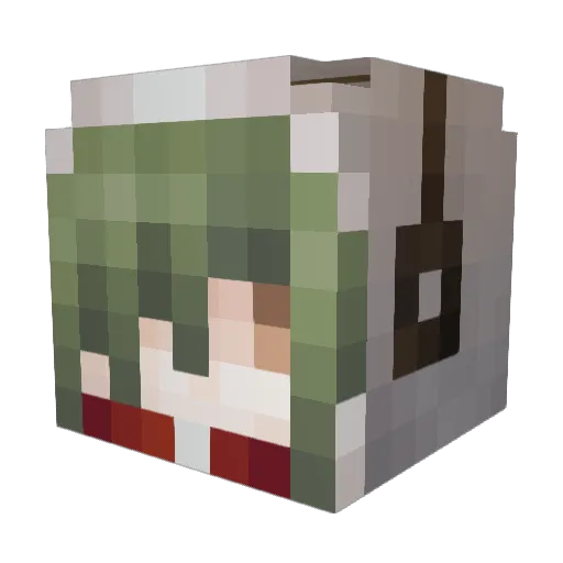 AV22333 Minecraft avatar head, 3D render