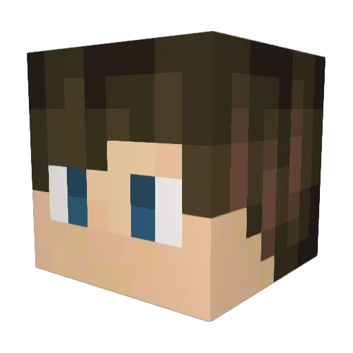 AV2308 Minecraft avatar head, 3D render
