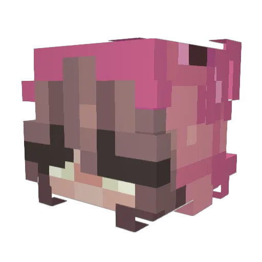 AVATARK0RRA Minecraft avatar head, 3D render