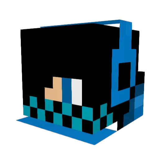 AVCcC Minecraft avatar head, 3D render