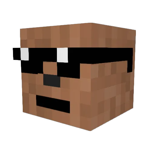 AVERIXY Minecraft avatar head, 3D render