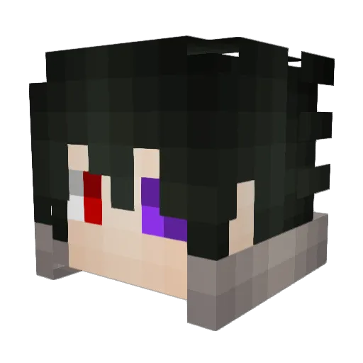 AVG_YT Minecraft avatar head, 3D render