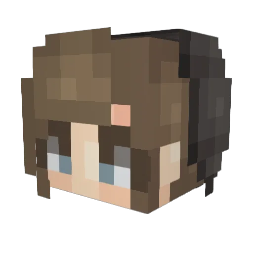 AVGyikewo Minecraft avatar head, 3D render