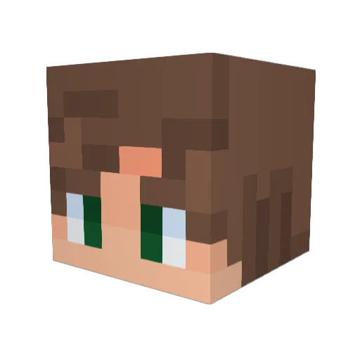 AVJoKe Minecraft avatar head, 3D render