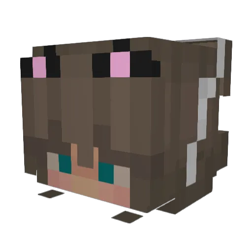 AVN912 Minecraft avatar head, 3D render