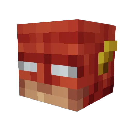 AVOES Minecraft avatar head, 3D render