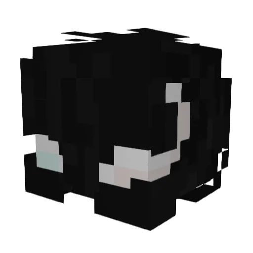 AVR0Z Minecraft avatar head, 3D render