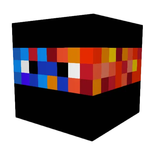 AVS_Blade Minecraft avatar head, 3D render