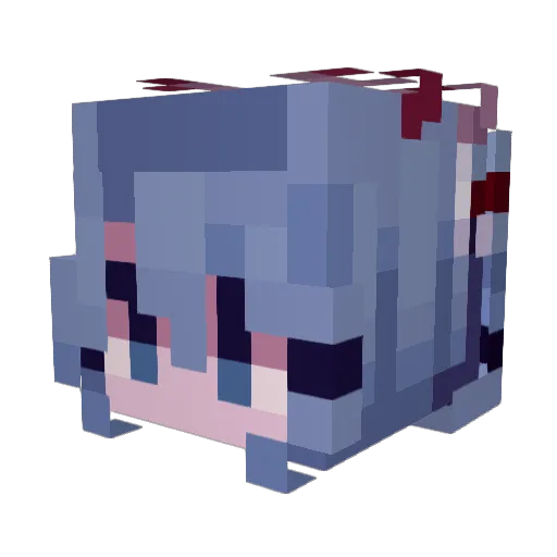 AV_MO Minecraft avatar head, 3D render