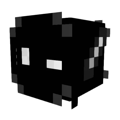 AVacrowx Minecraft avatar head, 3D render