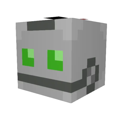 AVkongen Minecraft avatar head, 3D render