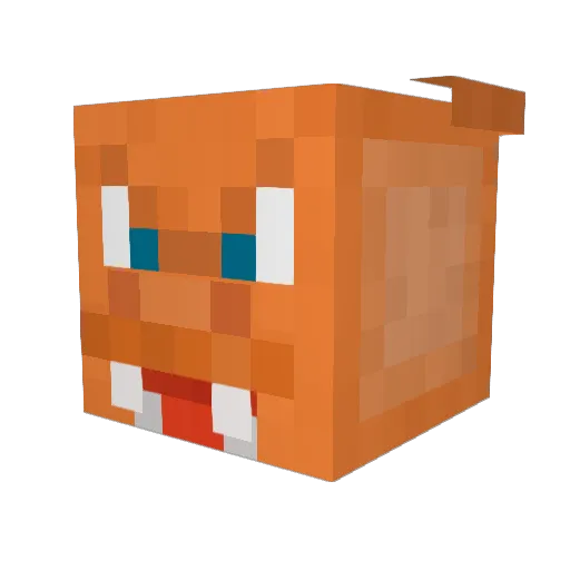 AWAYTNT Minecraft avatar head, 3D render