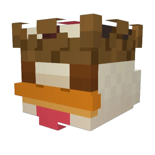 AWESOME1CHICKEN Minecraft avatar head, 3D render