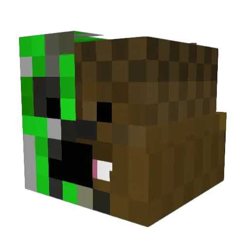AWESOMNESSTV Minecraft avatar head, 3D render