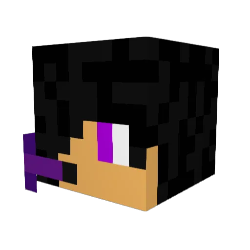 AWM_PLAYZ_ Minecraft avatar head, 3D render