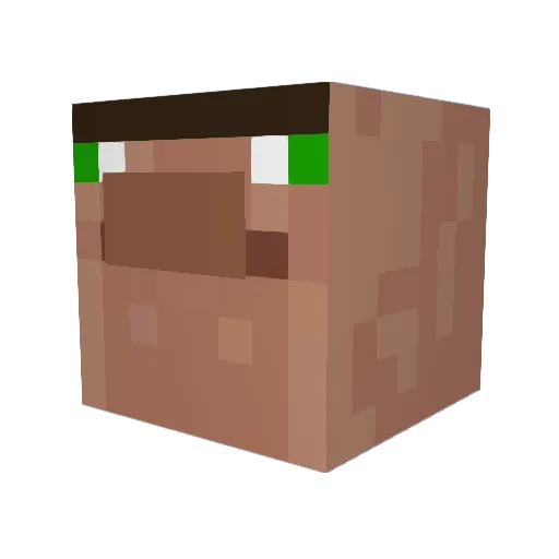 AWROOTBEER Minecraft avatar head, 3D render
