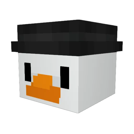 AWSONE2358 Minecraft avatar head, 3D render