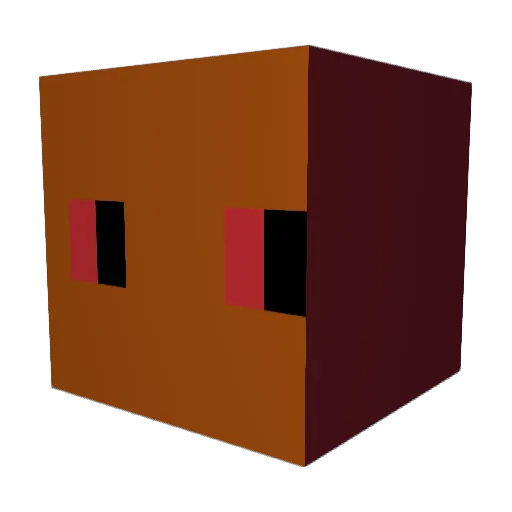 AWShirley Minecraft avatar head, 3D render