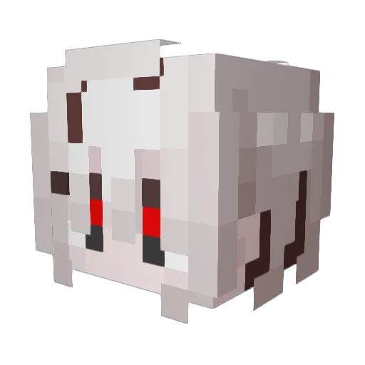 AW_craft Minecraft avatar head, 3D render