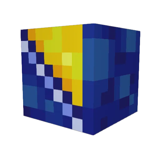 AWappla Minecraft avatar head, 3D render