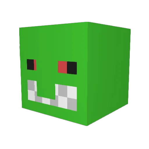 AWaris77 Minecraft avatar head, 3D render