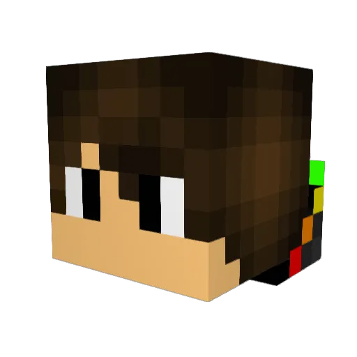 AWcrusher Minecraft avatar head, 3D render